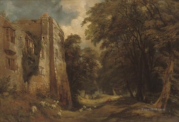  york Pintura - Castillo de Helmsley en North Yorkshire Samuel Bough paisaje
